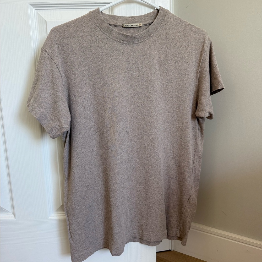 Nudie Jeans Taupe Short Sleeve Tee